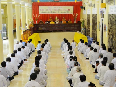 Sóc Trăng: Chùa Phước Lâm – H. Mỹ Xuyên tổ chức khóa tu Phật thất lần thứ 4